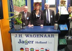Het team van Jager Holland: Aad van der Linden, Elly van Faassen en Jürgen Deinert