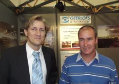 Marco Hoogeveen van Geerlofs Rusland met zijn collega.