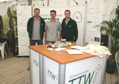 Jacob Struik, Wilko van der Velde en Marijn Grinwis van TTW, adviesbureau voor teelt en verwerking van o.a. uien