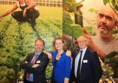 Even poseren met de nieuwe directie van BelOrta. Filip Fontaine, Gertrude Snoei (AGF.nl) en Chris de Pooter