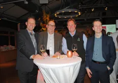 Jerry Prendergast (MG Marketing), Harrij Schmeitz (Frug I Com), Michael Breitmeyer (MG Marketing) en Remco van Dam (Frug I Com)
