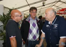 Peter Vroegindeweij en Jeroen de Haas van De Groot & Slot druk in gesprek
