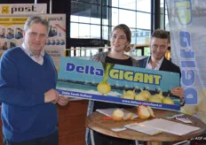 Rinus van de Berge, Naomi Hoffman en Adriaan Dek promootten de Zeeuwse Delta Gigant.